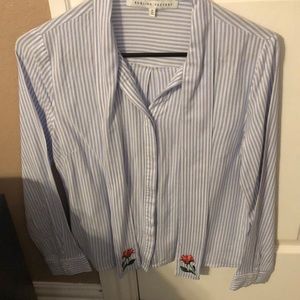 Cute neck tie blouse